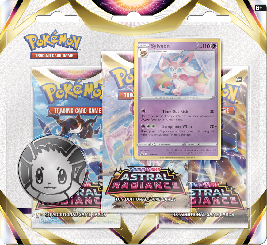 Pokemon Astral Radiance  3-Pack Blister - Sylveon