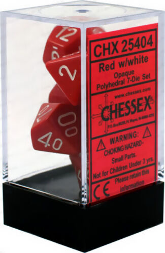 Chessex Opaque Polyhedral 7 Die Set