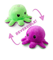 Reversible Octopus Mini Green / Purple