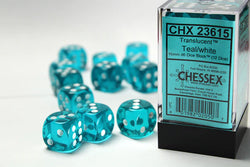 Chessex Translucent D6 12pack Dice