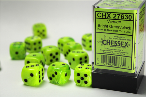 Chessex Vortex D6 12pack Dice